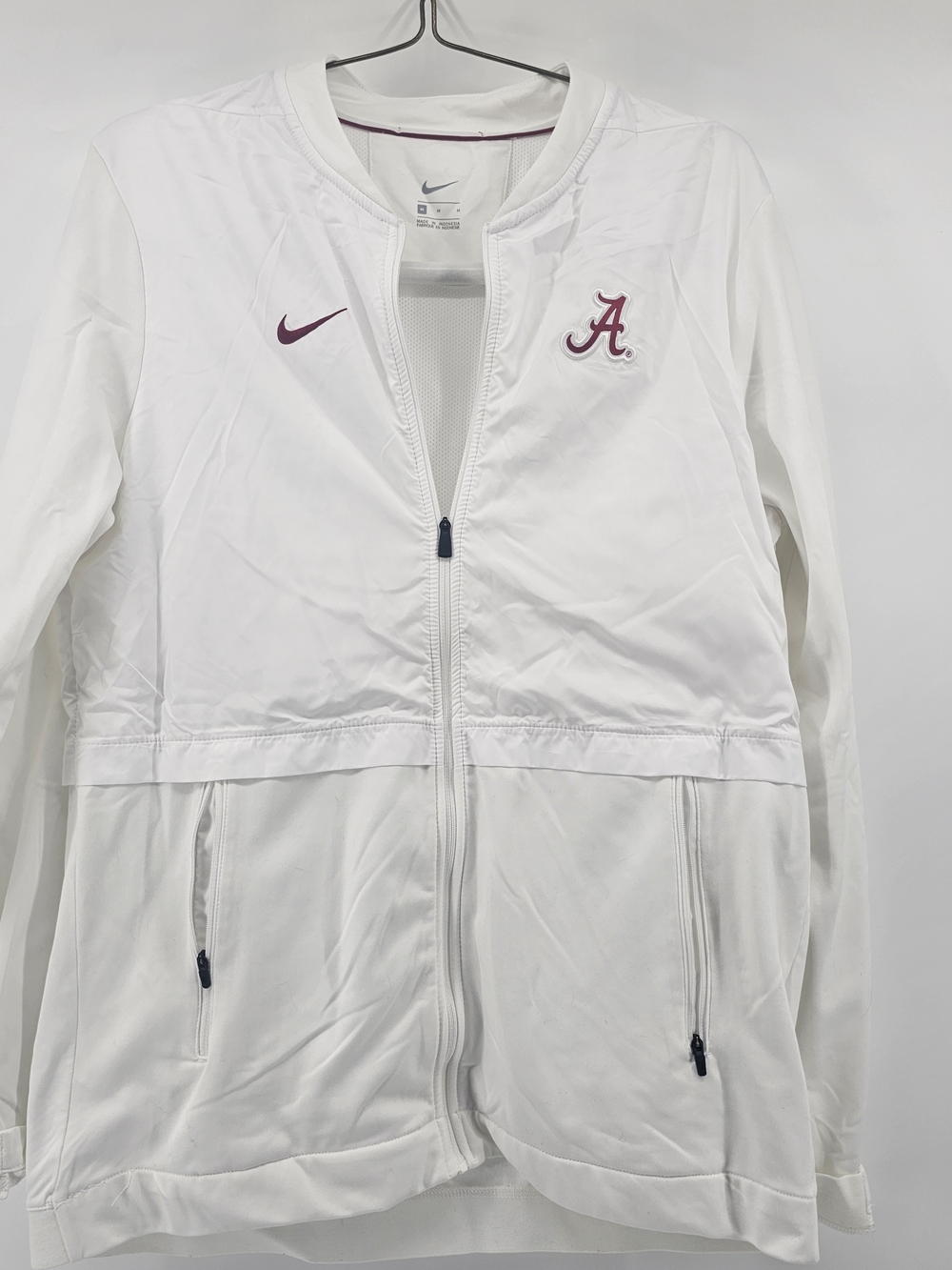 Nike Alabama Women's White Full-Zip Jacket University Of Alabama